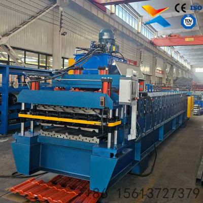 Trapezoidal Glazed Tile Double Layer Roll Forming Machine